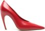 Nensi Dojaka Curved 110mm leather pumps Red - Thumbnail 1
