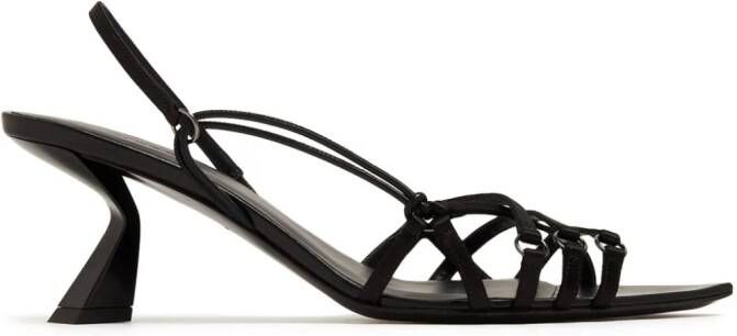 Nensi Dojaka slingback leather sandals Black
