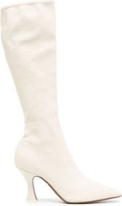 NEOUS 80mm mid-calf length boots White