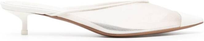 NEOUS Macondo 50mm leather mules White