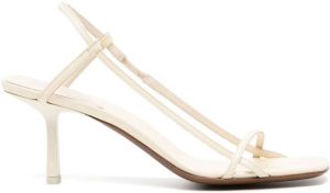 NEOUS Merga 70mm leather sandals Yellow