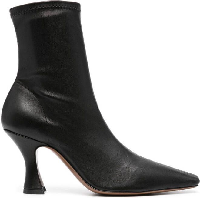 NEOUS Ran 85mm leather ankle boots Black