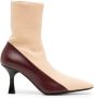 NEOUS Ruch 80mm two-tone boots Neutrals - Thumbnail 1