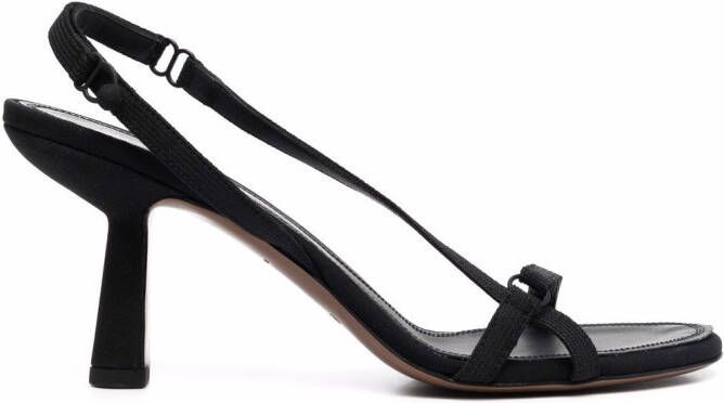 NEOUS strap-design 80mm sandals Black