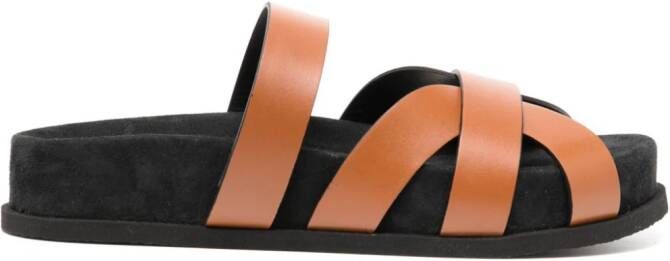 NEOUS strappy leather sandals Brown
