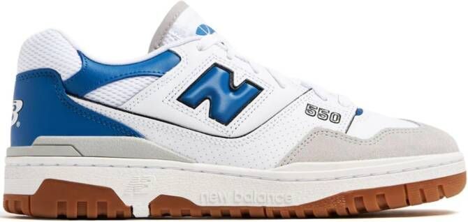 New Balance 550 colour-block leather sneakers White