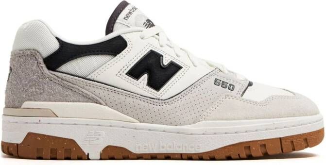 New Balance 550 colour-block leather sneakers White