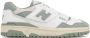 New Balance 550 logo-embossed leather sneakers White - Thumbnail 1
