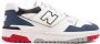 New Balance 550 logo-embossed leather sneakers White - Thumbnail 6