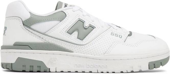 New Balance 550 logo-embossed leather sneakers White