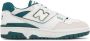 New Balance 550 logo-embossed leather sneakers White - Thumbnail 1