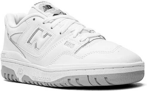 New Balance Kids 550 "White White Grey" sneakers