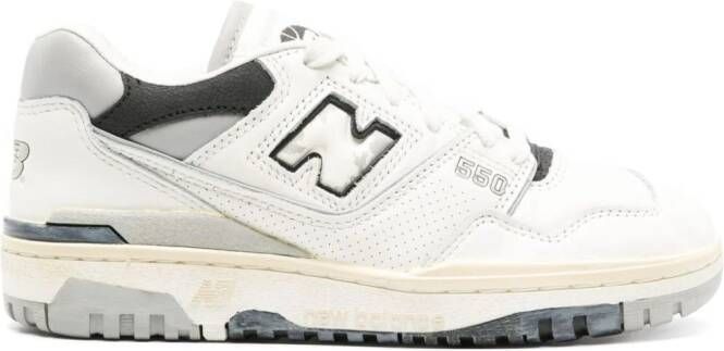New Balance 550 panelled leather sneakers White