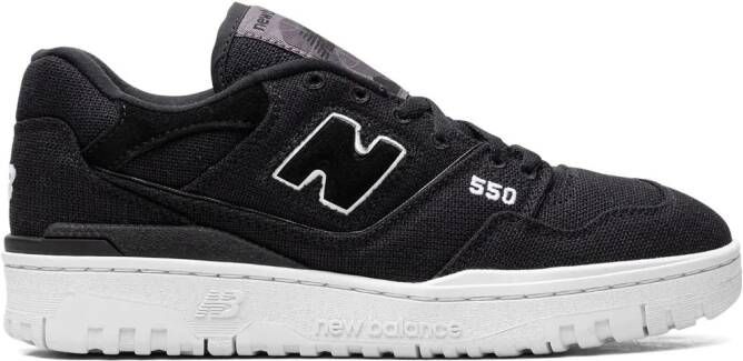 New Balance 550 suede low-top sneakers Black
