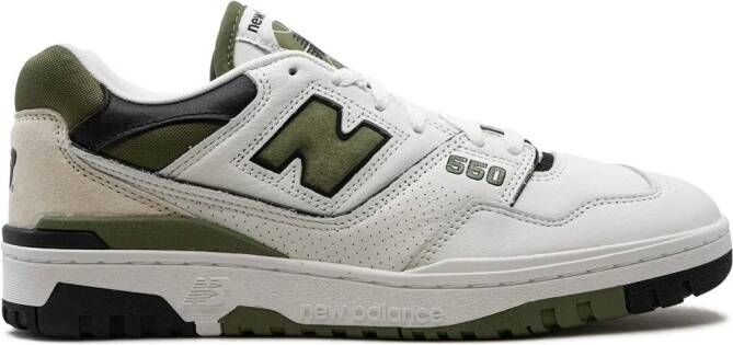 New Balance 550 "White Dark Olive" sneakers