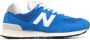 New Balance 574 lace-up suede sneakers Blue - Thumbnail 1
