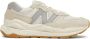 New Balance 550 logo-embossed leather sneakers White - Thumbnail 4