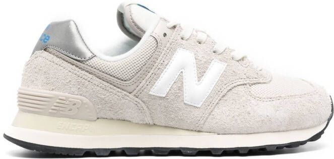 New Balance logo-patch lace-up sneakers Grey