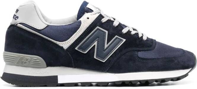 New Balance 576 logo-patch leather sneakers Blue