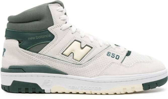 New Balance 650 high-top leather sneakers White