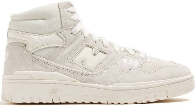 New Balance 650 suede high-top sneakers Neutrals