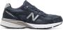 New Balance 990v4 low-top sneakers Blue - Thumbnail 1