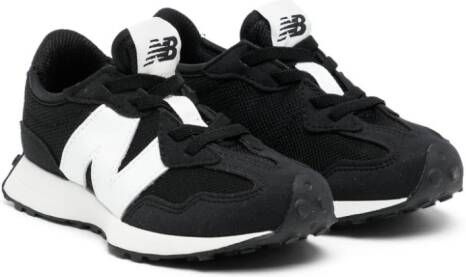 New Balance Kids 327 logo-patch panelled sneakers Black