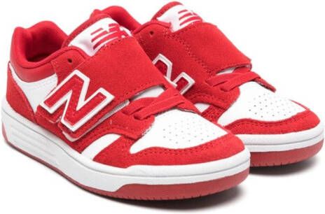 New Balance Kids 480 touch-strap sneakers White
