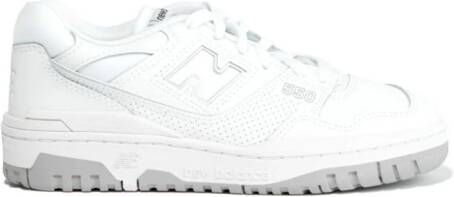 New Balance Kids 550 lace-up leather sneakers White