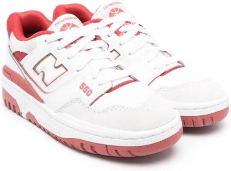 New Balance Kids 550 lace-up sneakers Red