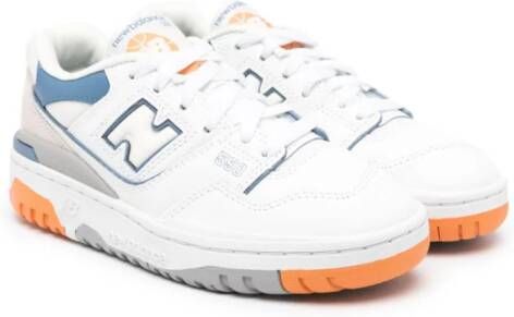 New Balance Kids 550 panelled leather sneakers White