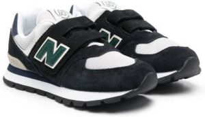 New Balance Kids 574 touch-strap sneakers Black