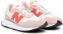 New Balance Kids colour-block panelled leather sneakers Pink - Thumbnail 1