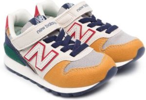 New Balance Kids touch-strap low-top sneakers Brown