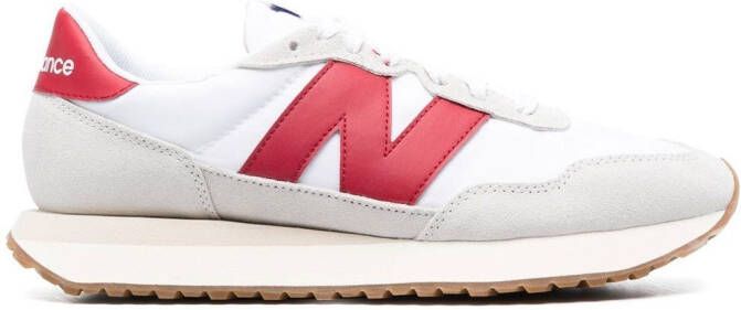 New Balance logo-patch lace-up sneakers White