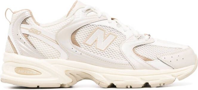 New Balance logo-patch low-top sneakers Neutrals