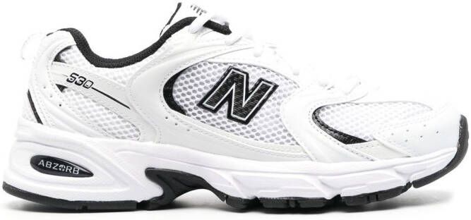 New Balance logo-patch low-top sneakers White