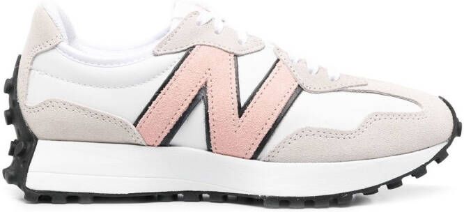 New Balance low-top lace-up trainers White