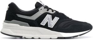 New Balance low-top mesh-panel trainers Black