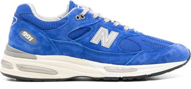 New Balance MADE in UK 991v2 logo-patch sneakers Blue