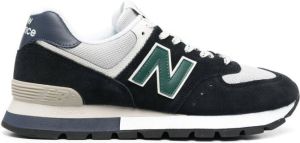 New Balance N logo-patch panelled sneakers Black