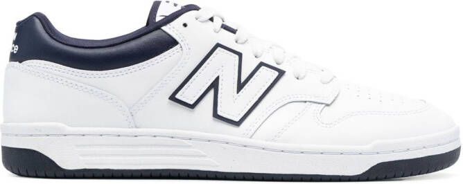 New Balance panelled low-top lace-up sneakers White