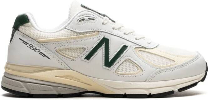 New Balance x Teddy Santis 990V4 Made In USA "White Green" sneakers