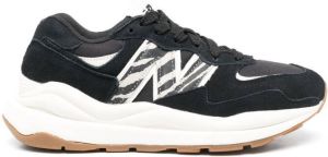 New Balance zebra-print low-top sneakers Black