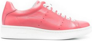 NEW STANDARD perforated-detail leather sneakers Pink