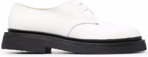 NEW STANDARD round toe lace-up shoes White