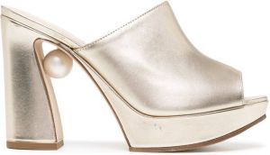 Nicholas Kirkwood ANNABEL 105mm mules Gold