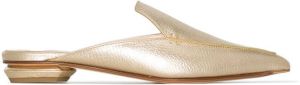 Nicholas Kirkwood BEYA metallic-effect mules Gold
