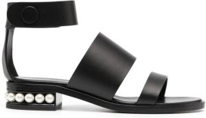 Nicholas Kirkwood CASATI 25mm triple-strap sandals Black