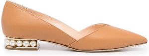 Nicholas Kirkwood Casati pointed-toe ballerina shoes Neutrals